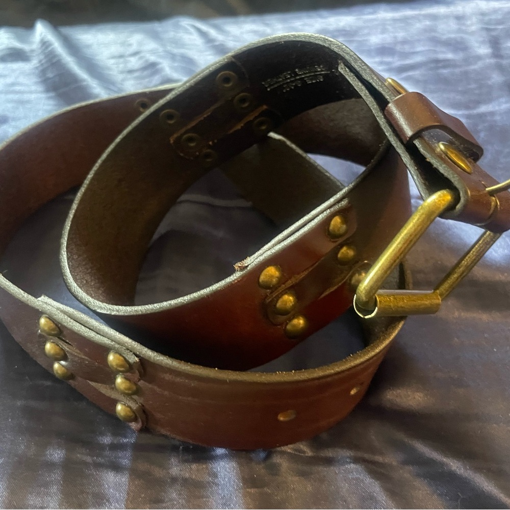 Sexy men’s stud-accented leather belt.